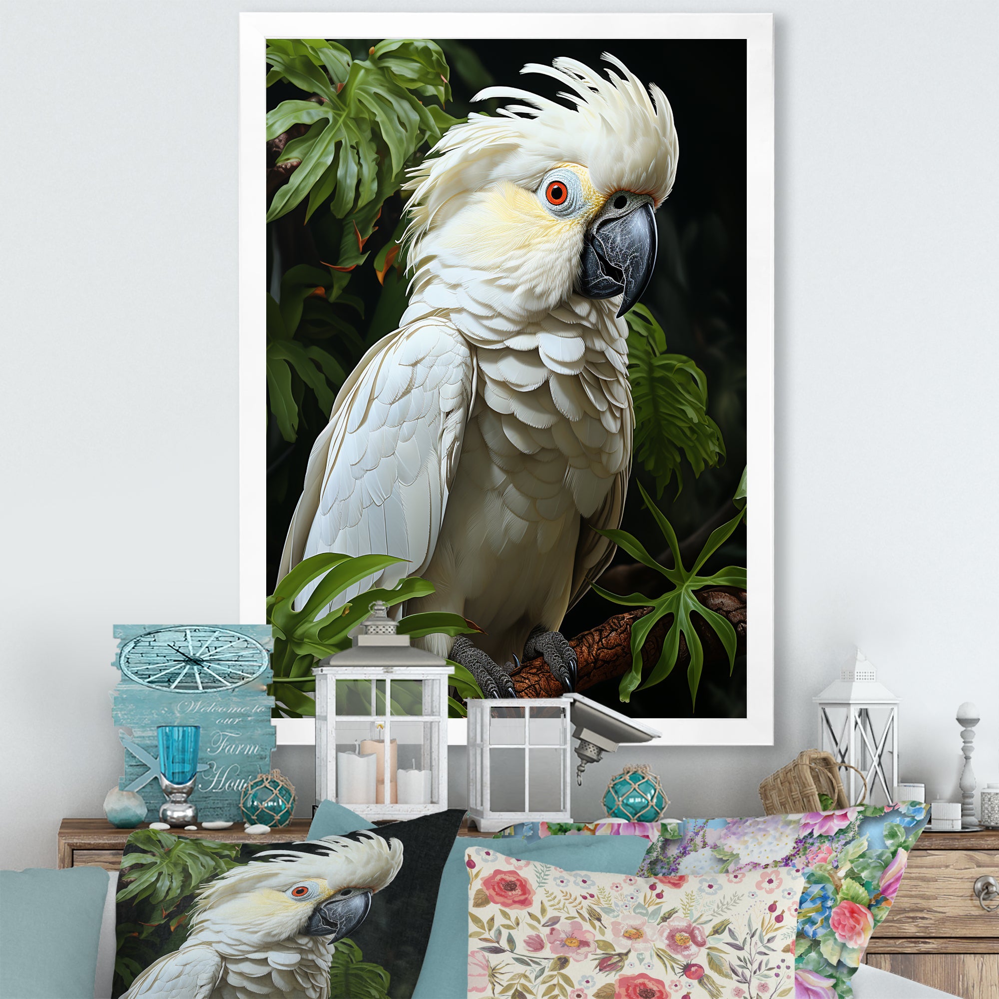Cockatoo S Tropical Haven - Parrot Wall Decor