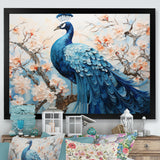 Flower Peacock S Vibrant Display - Peacock Home Decor Art