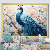 Flower Peacock S Vibrant Display - Peacock Home Decor Art