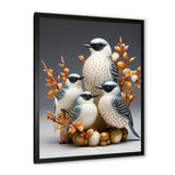 Frosty White Nature S Songbirds - Bird Wall Decor