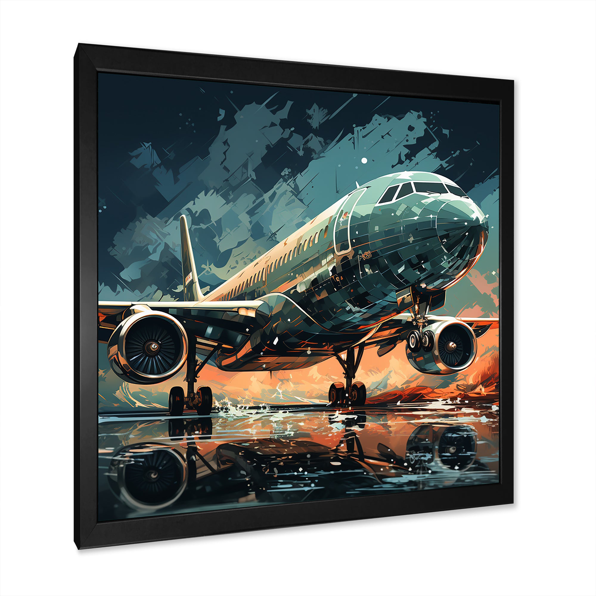 Aircraft S Last Checks Runway - Plane Canvas Wall Art