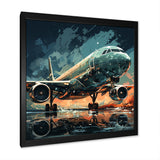 Aircraft S Last Checks Runway - Plane Canvas Wall Art