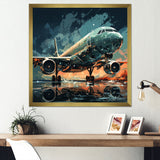 Aircraft S Last Checks Runway - Plane Canvas Wall Art