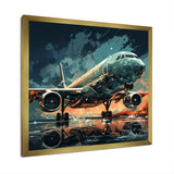Aircraft S Last Checks Runway - Plane Canvas Wall Art