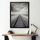 Minimalism Wonderland Train Track Scenery - Train Canvas Wall Art
