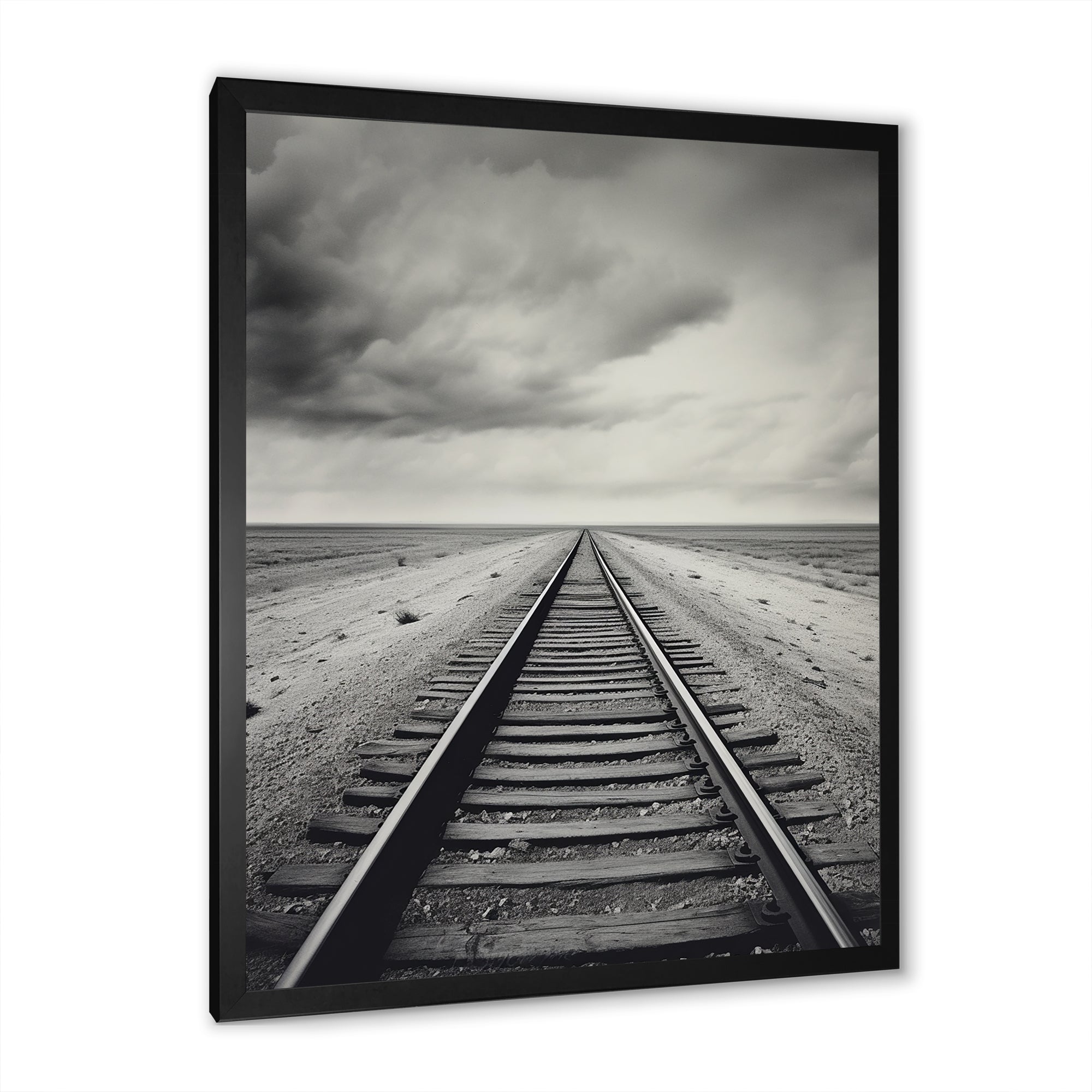 Minimalism Wonderland Train Track Scenery - Train Canvas Wall Art