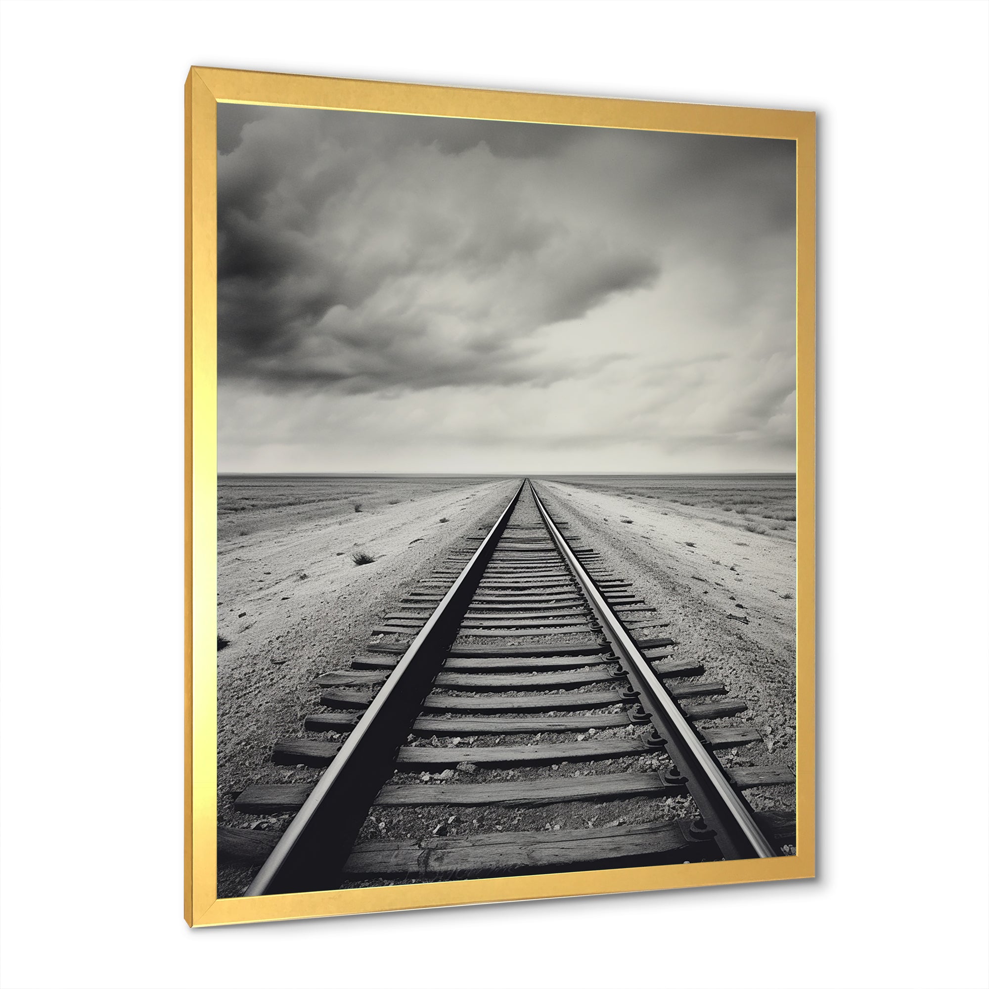 Minimalism Wonderland Train Track Scenery - Train Canvas Wall Art