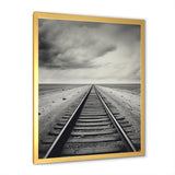 Minimalism Wonderland Train Track Scenery - Train Canvas Wall Art