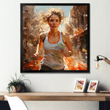 In Shape Running Athlete - Running Canvas Wall Art
