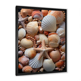 Classic Seashells By The Sea - Seashell Large Canvas Wall Art