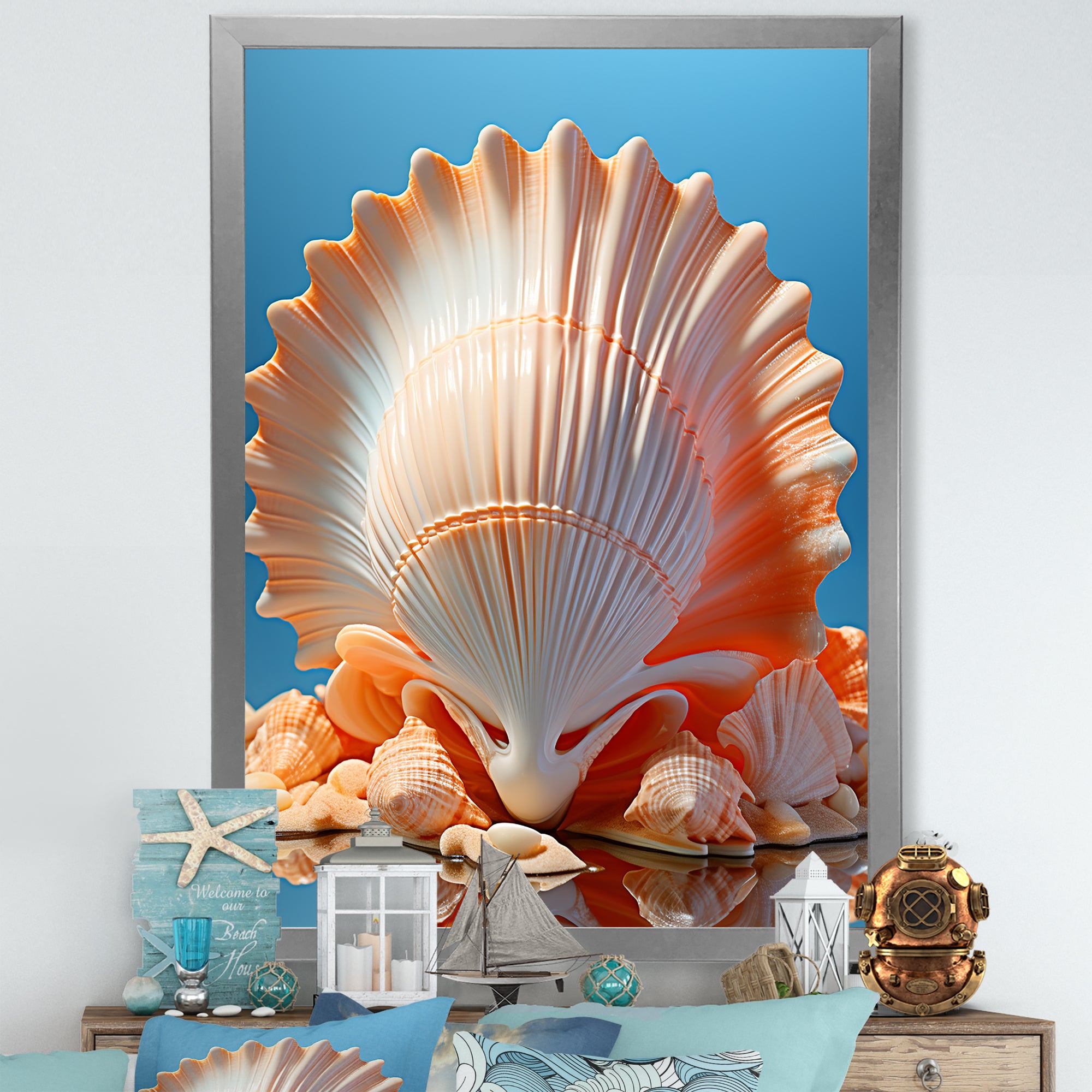 Opulent Symbolic Shells - Seashell Wall Decor