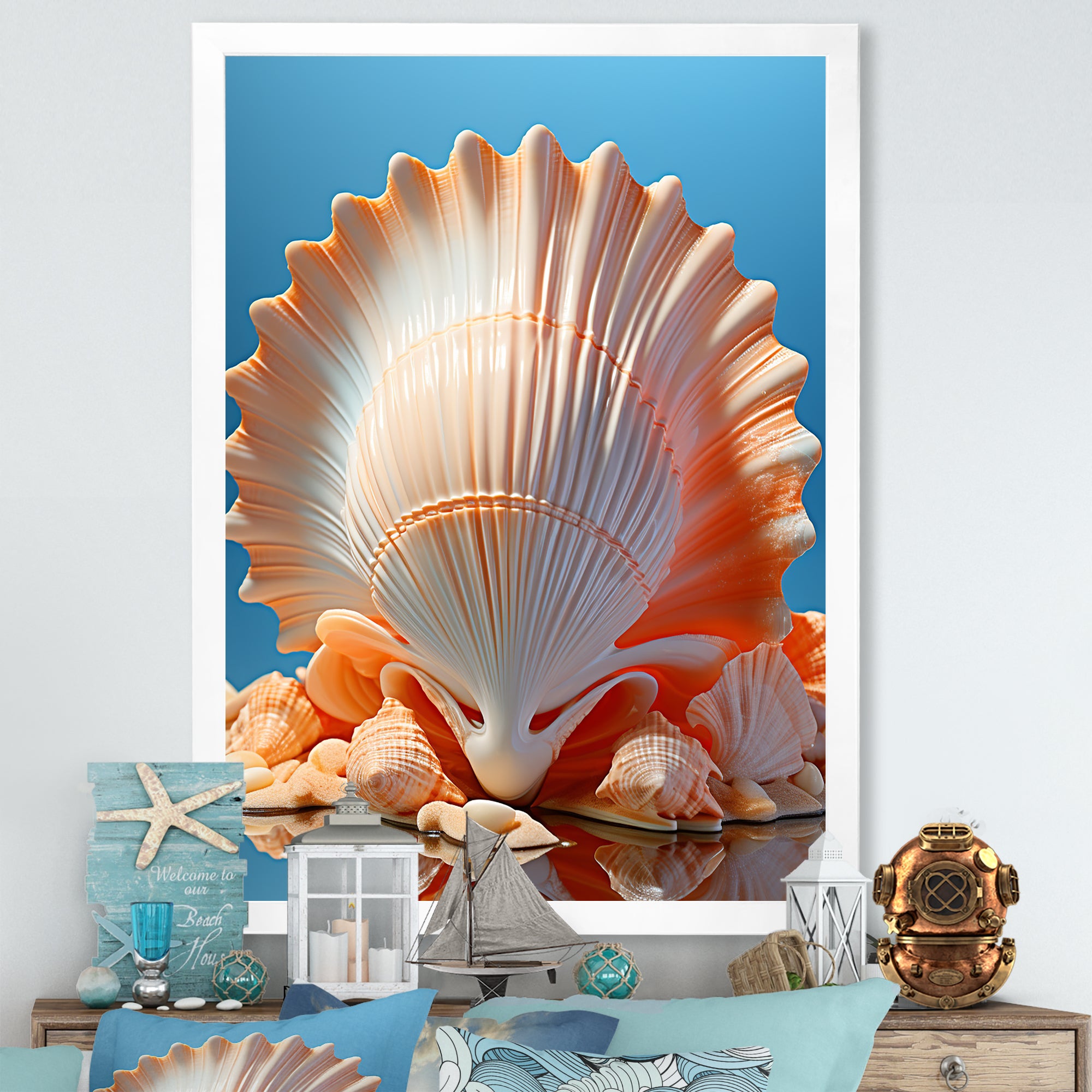 Opulent Symbolic Shells - Seashell Wall Decor