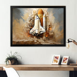 Abstract Space Shuttle Launch - Space Shuttle Canvas Wall Art