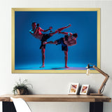 Two MMA Fighters Boxing I - Sport Boxer Canvas Wall Art
