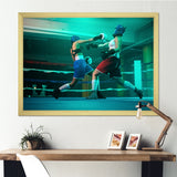 Female Boxers Boxing In The Gym - Sport Boxer Canvas Wall Art