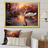 Mystic Dawns Swan - Swans Wall Art Prints