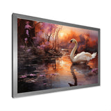 Mystic Dawns Swan - Swans Wall Art Prints