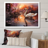 Mystic Dawns Swan - Swans Wall Art Prints