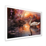 Mystic Dawns Swan - Swans Wall Art Prints