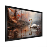 Swan In The Mist - Swans Wall Decor