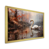 Swan In The Mist - Swans Wall Decor