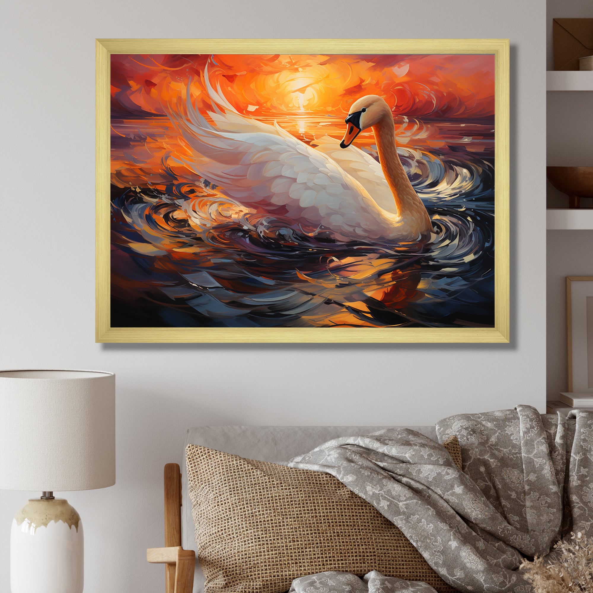 Swans Odyssey Beauty - Swans Bedroom Wall Art