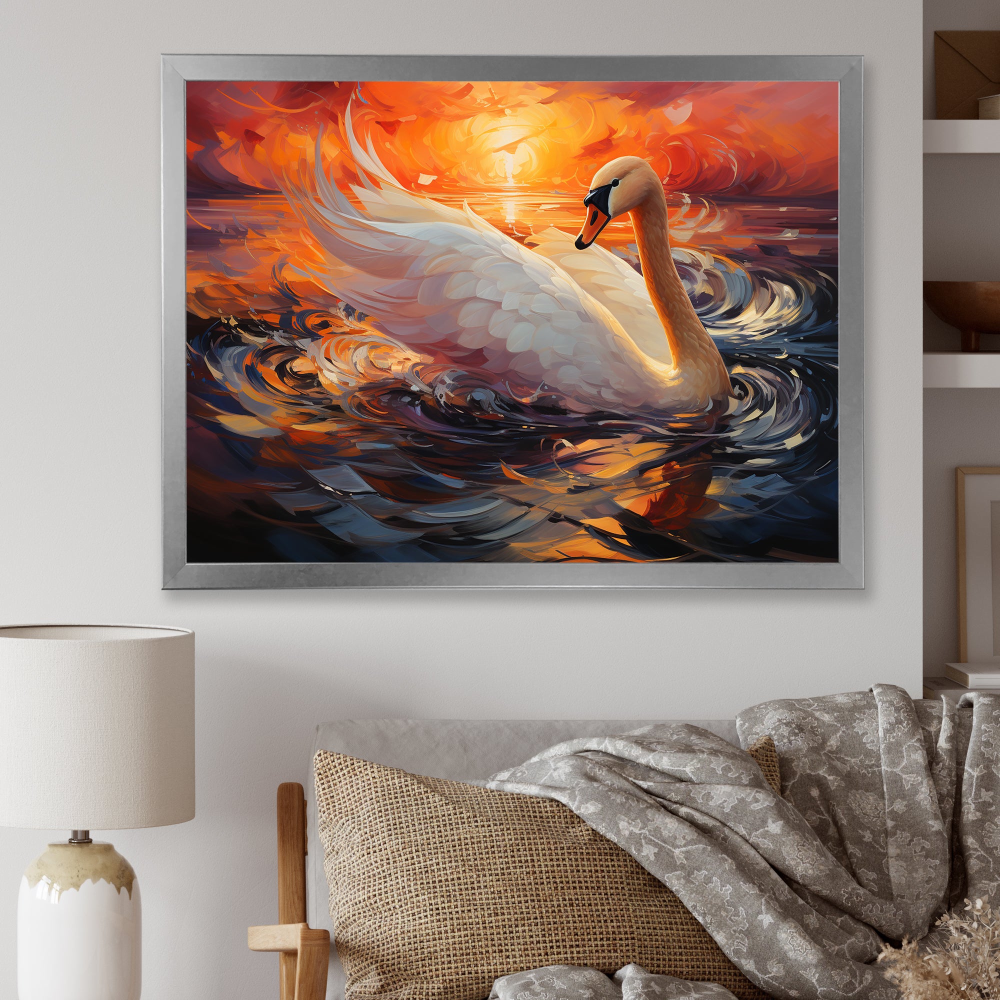 Swans Odyssey Beauty - Swans Bedroom Wall Art