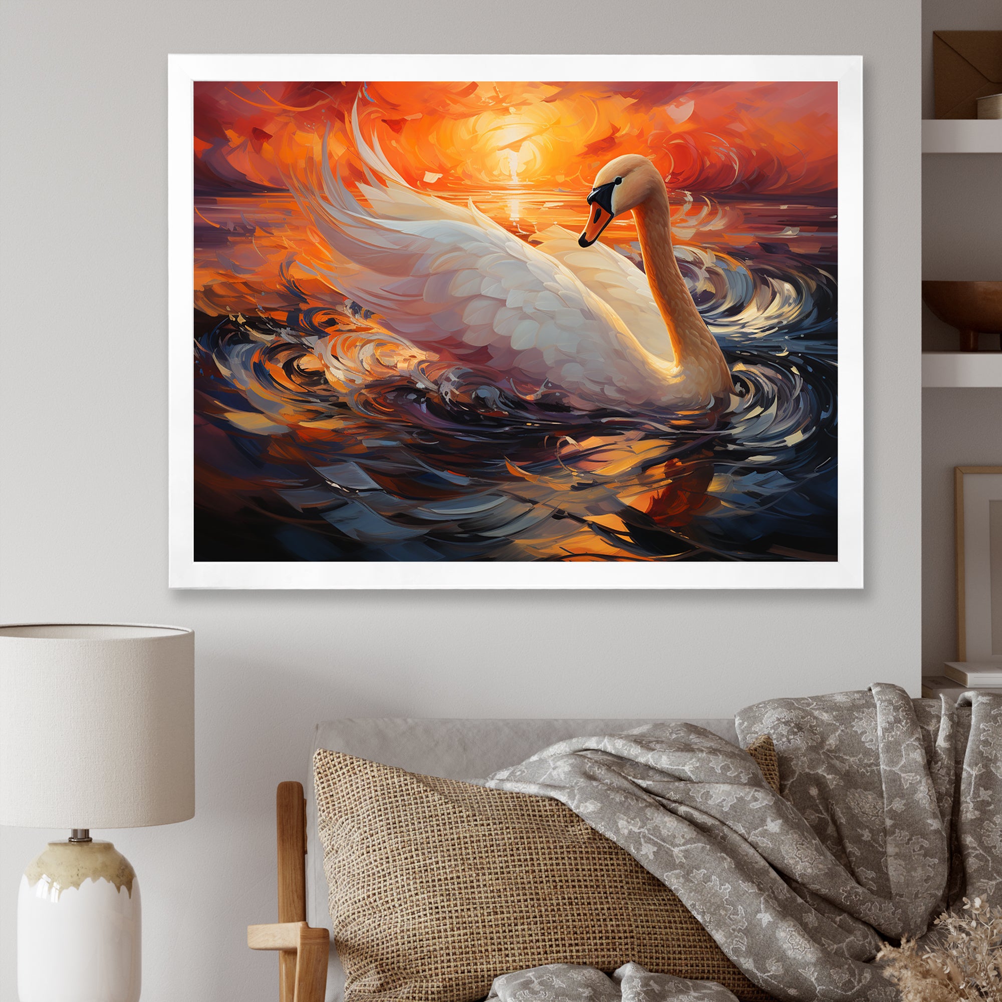 Swans Odyssey Beauty - Swans Bedroom Wall Art