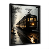 Train In The Dusk Charm In Winter - Train Canvas Wall Art