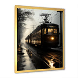 Train In The Dusk Charm In Winter - Train Canvas Wall Art
