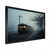 Mystic Train Charm In Winter Photo - Train Canvas Wall Art