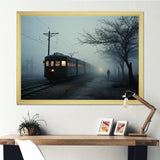 Mystic Train Charm In Winter Photo - Train Canvas Wall Art