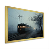 Mystic Train Charm In Winter Photo - Train Canvas Wall Art