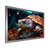 Abstract Aquatic Journey - Turtle Home Decor Art
