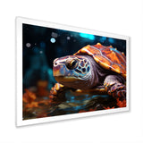 Abstract Aquatic Journey - Turtle Home Decor Art