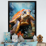 Abstract Representation Of A Turtles Harmony - Turtle Wall Decor
