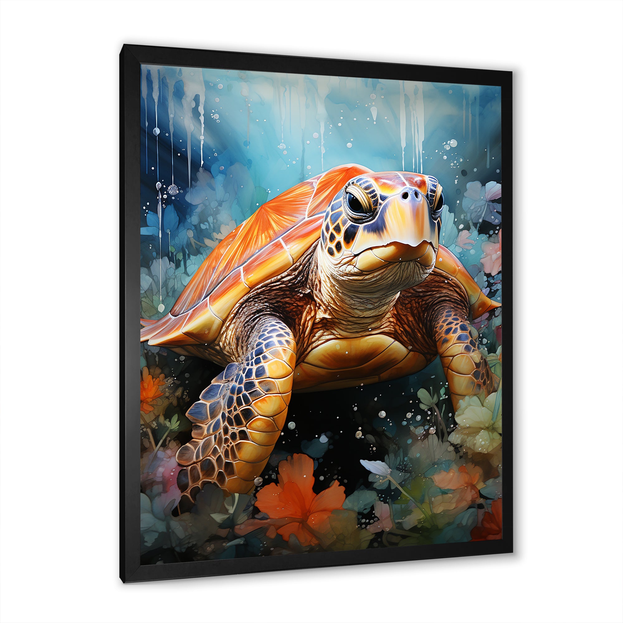 Abstract Representation Of A Turtles Harmony - Turtle Wall Decor