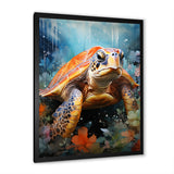 Abstract Representation Of A Turtles Harmony - Turtle Wall Decor