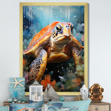 Abstract Representation Of A Turtles Harmony - Turtle Wall Decor