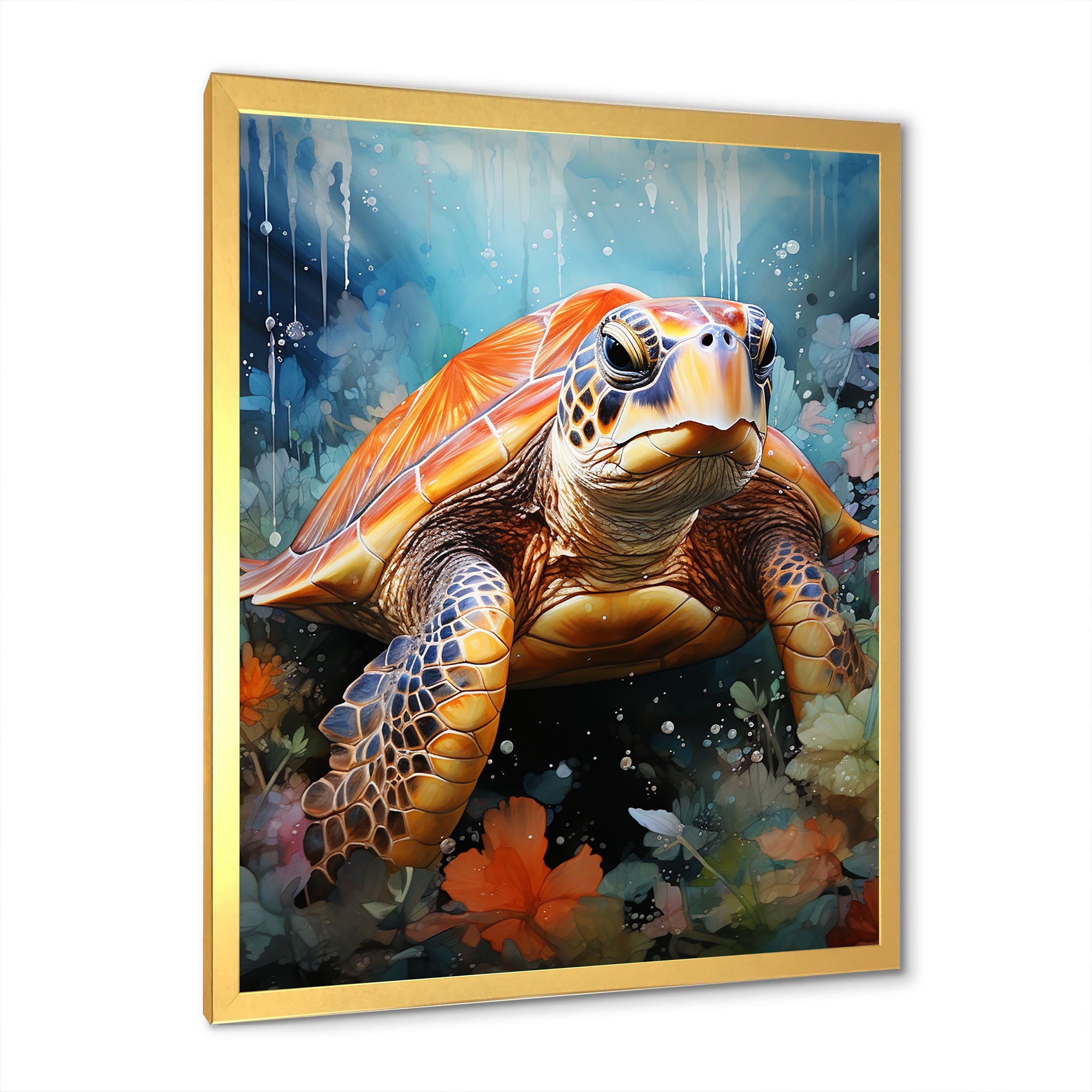 Abstract Representation Of A Turtles Harmony - Turtle Wall Decor
