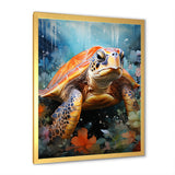 Abstract Representation Of A Turtles Harmony - Turtle Wall Decor