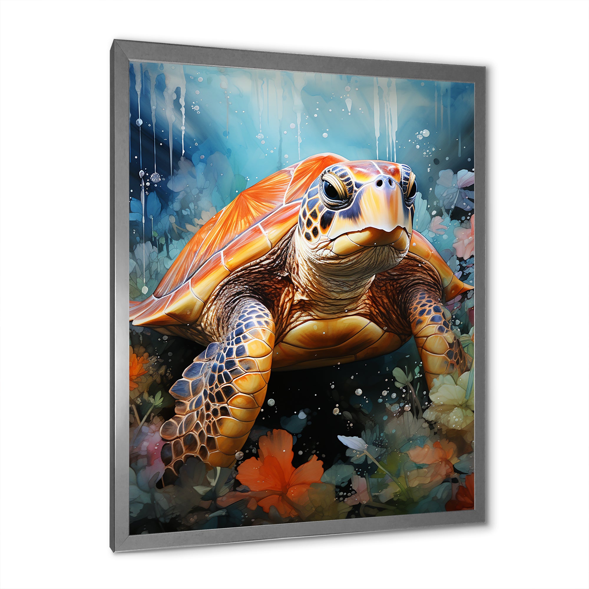 Abstract Representation Of A Turtles Harmony - Turtle Wall Decor