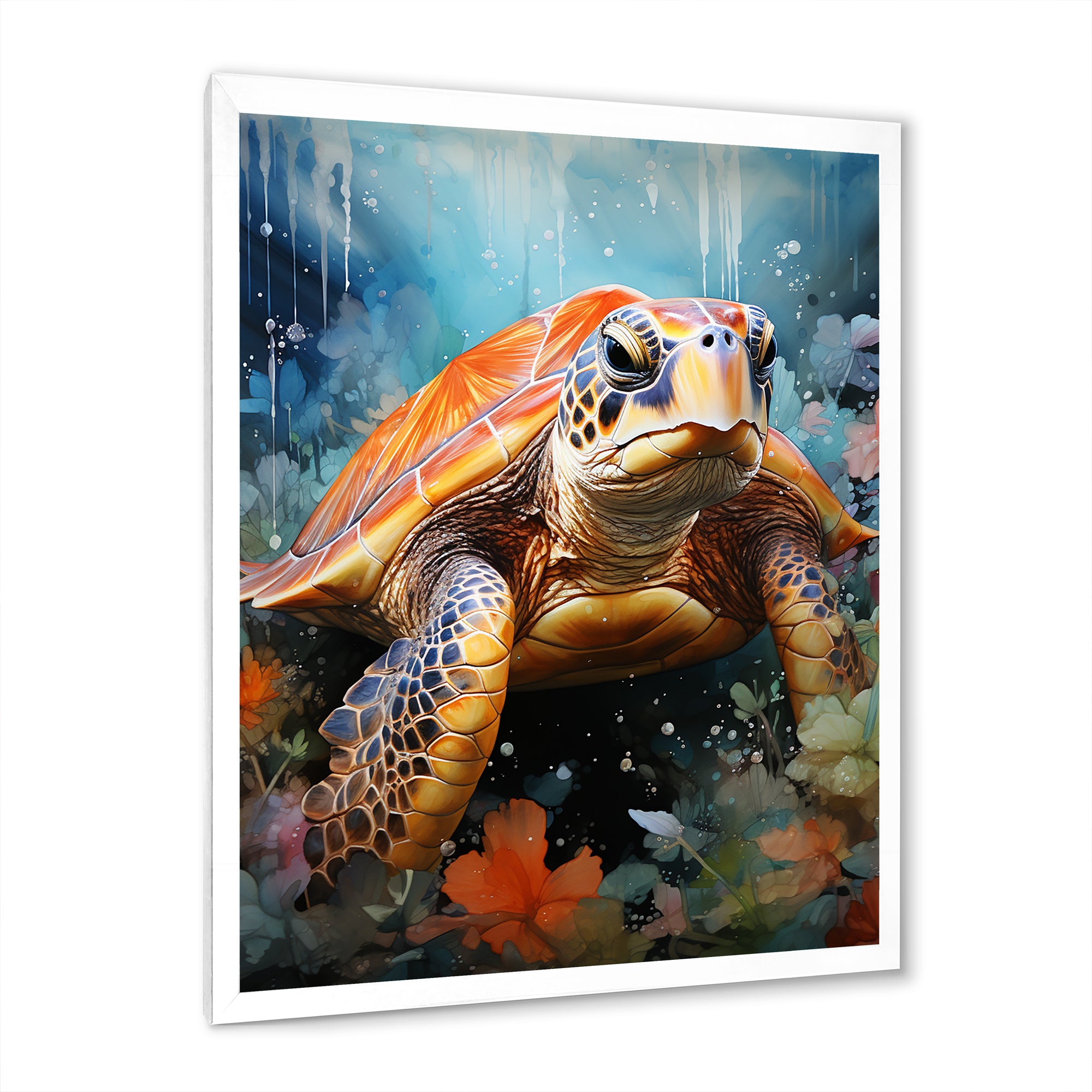 Abstract Representation Of A Turtles Harmony - Turtle Wall Decor