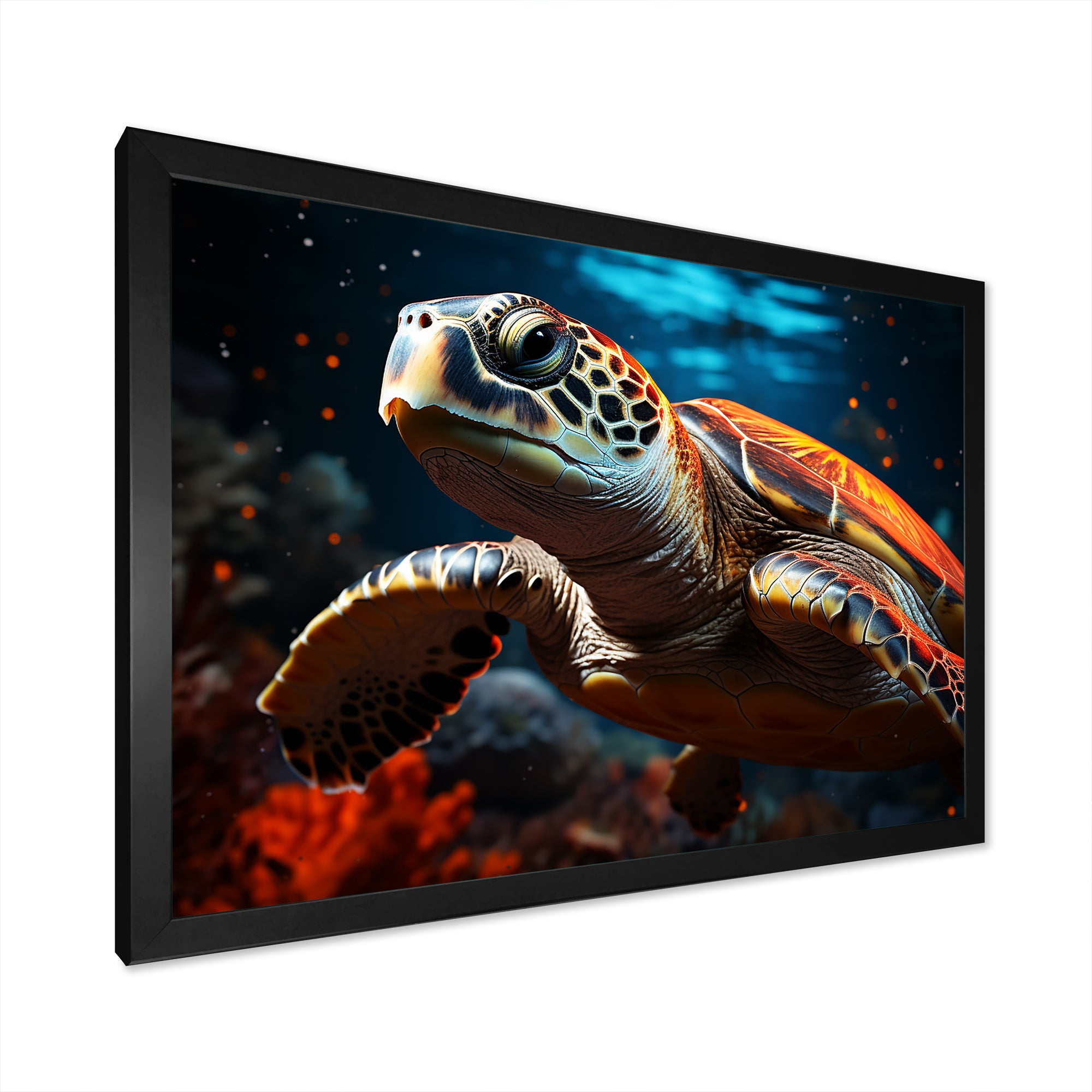 Abstract Representation Of A Turtles Serenity - Turtle Wall Art Prints
