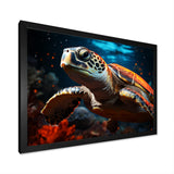 Abstract Representation Of A Turtles Serenity - Turtle Wall Art Prints