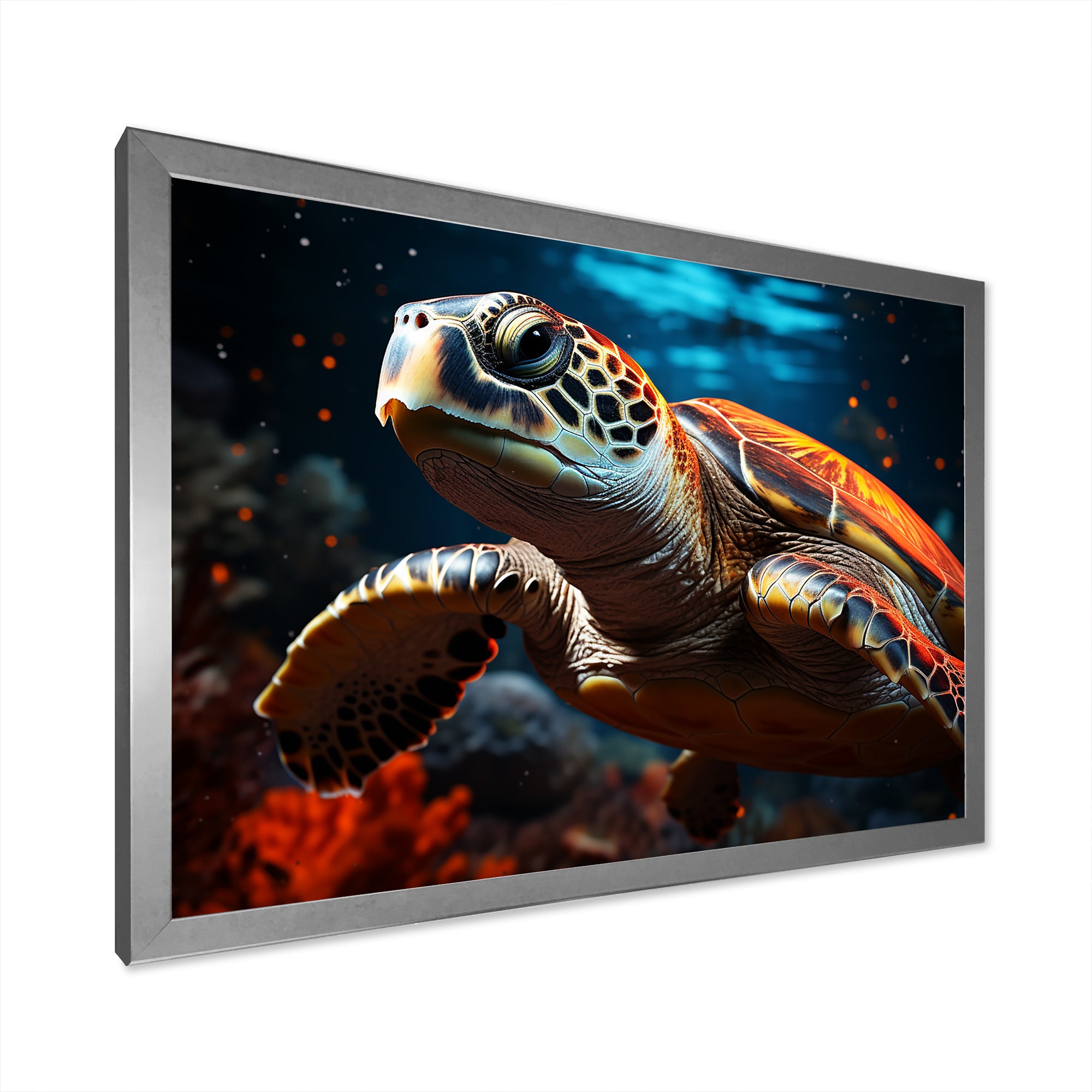 Abstract Representation Of A Turtles Serenity - Turtle Wall Art Prints