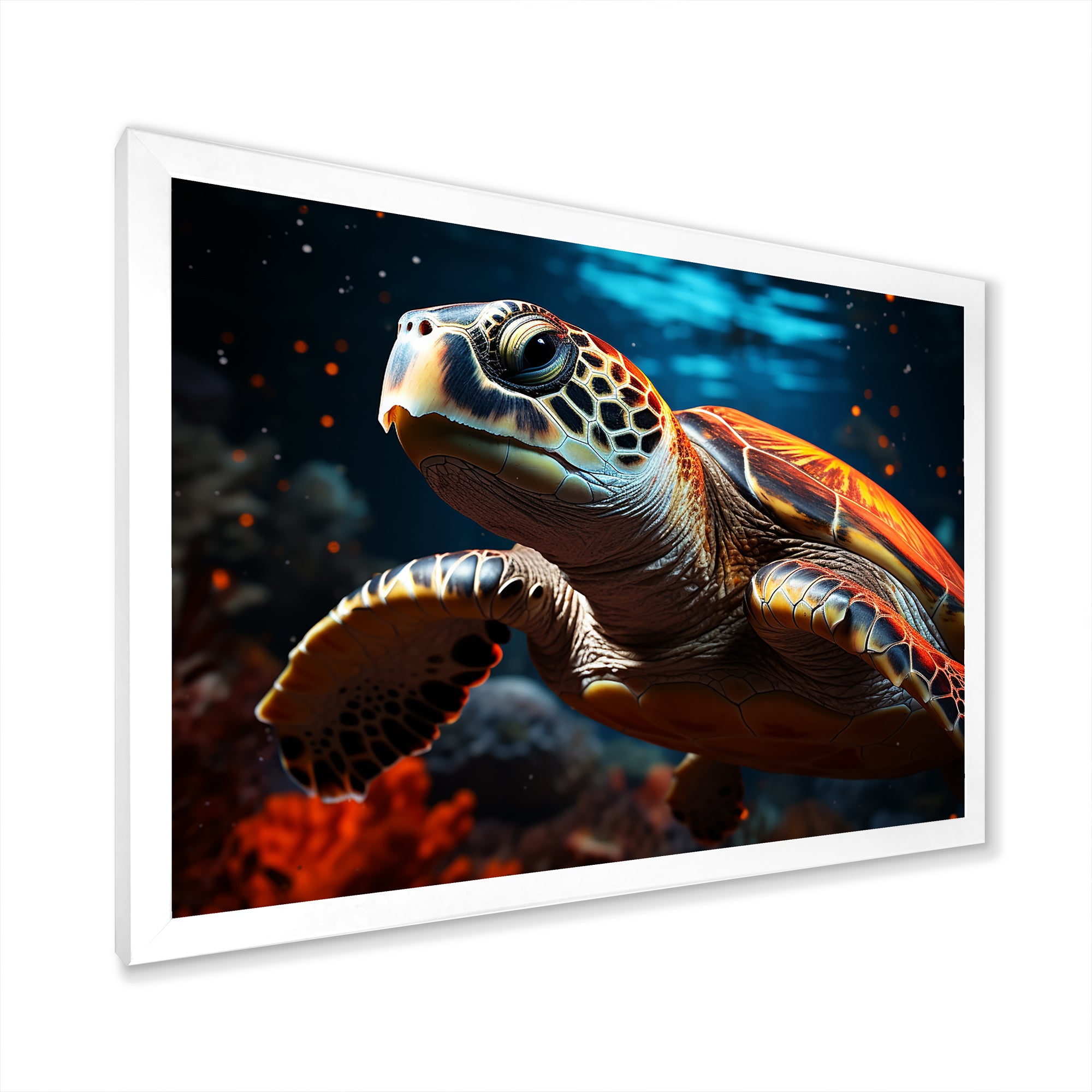 Abstract Representation Of A Turtles Serenity - Turtle Wall Art Prints