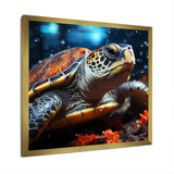 Abstract Swim - Turtle Home Decor Art