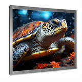 Abstract Swim - Turtle Home Decor Art