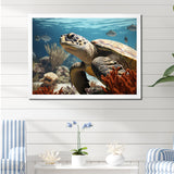 Classic Coastal Life - Turtle Wall Art Prints